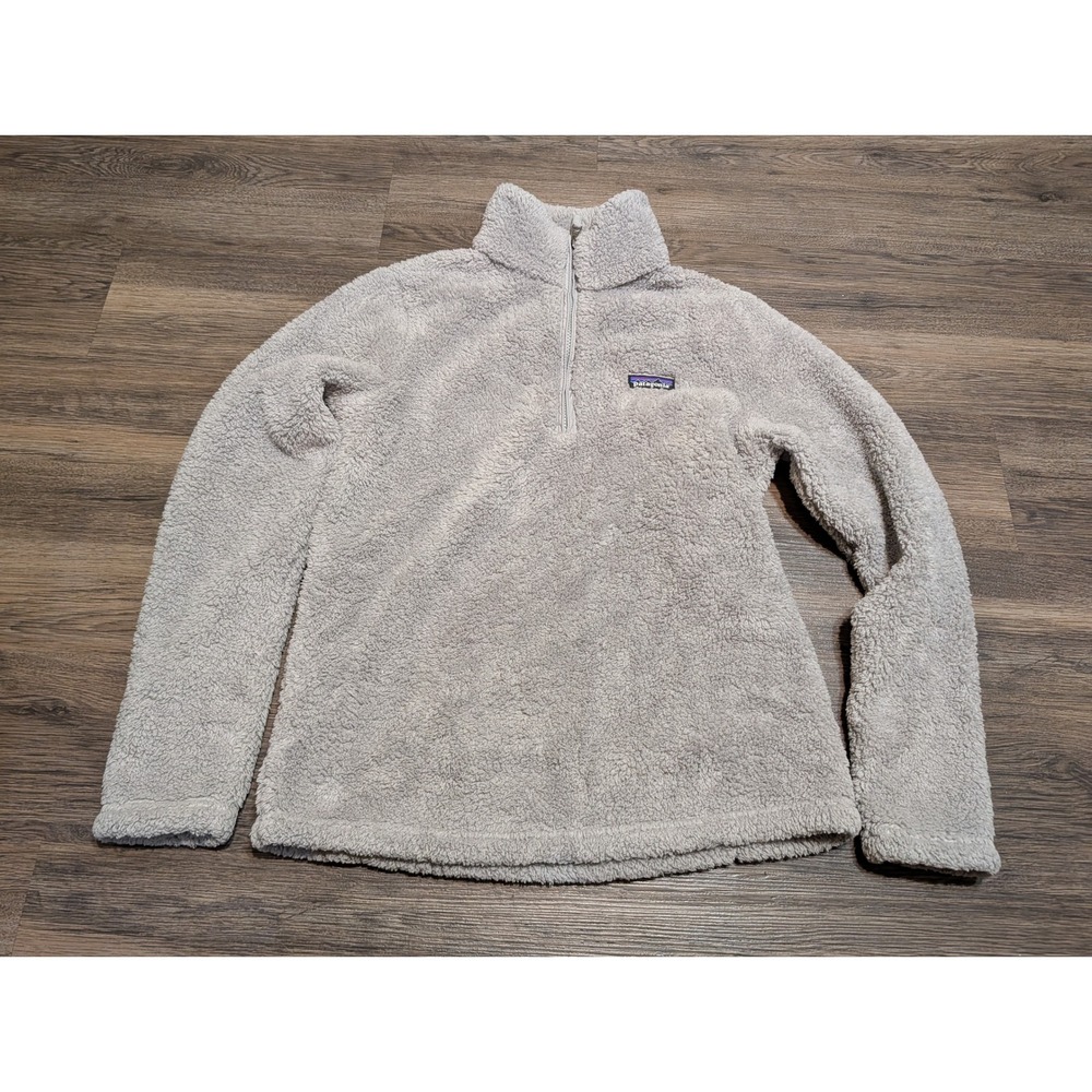 Patagonia Los Gatos 1/4 Zip Fleece Pullover Gray Mock Neck Womens Medium